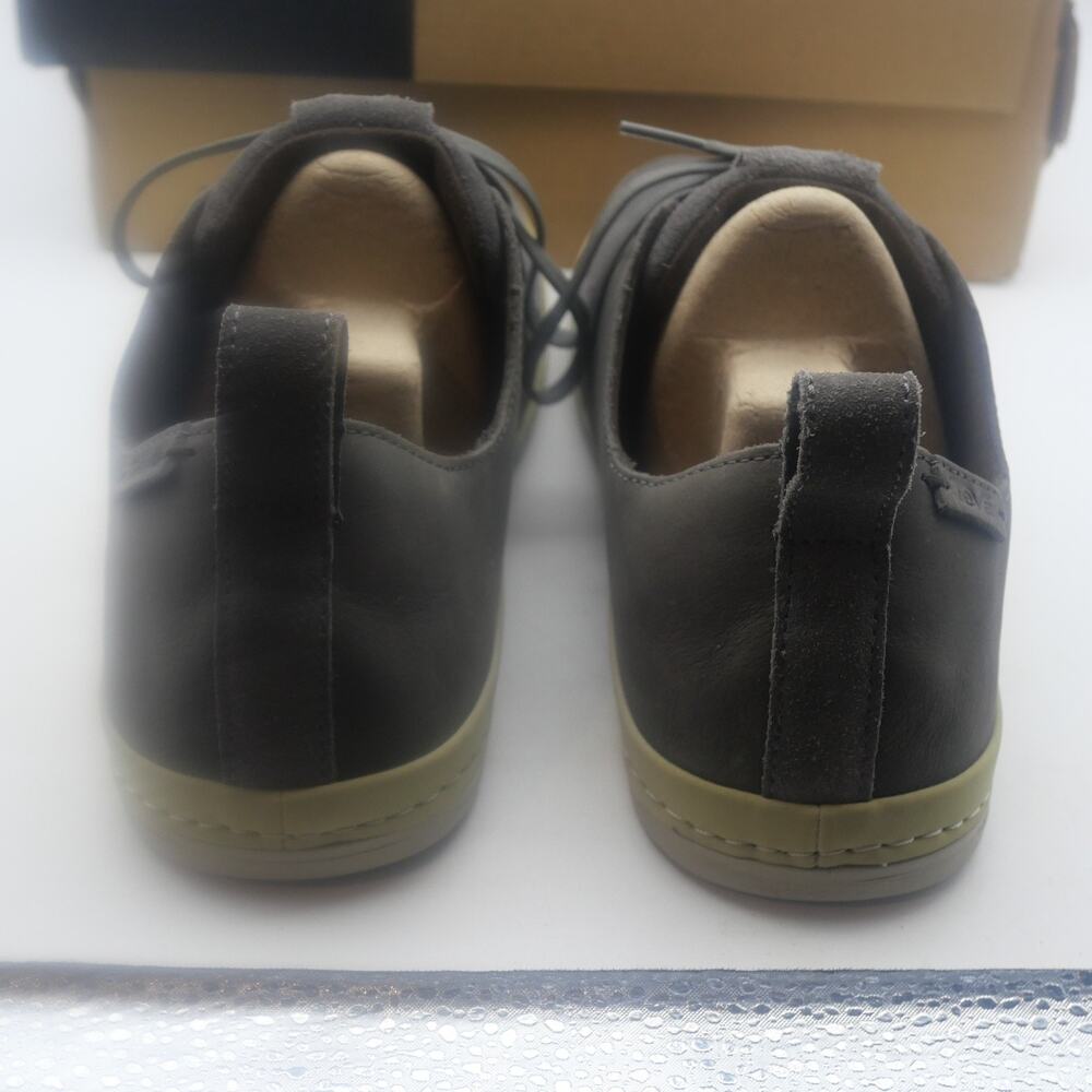 NEW Teva Canyon Life Men's 12 Leather Loafer Tie Up Shoes Dark Gull Grey - Picture 5 of 12